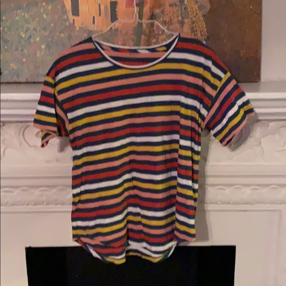 Stripped madewell T-shirt.